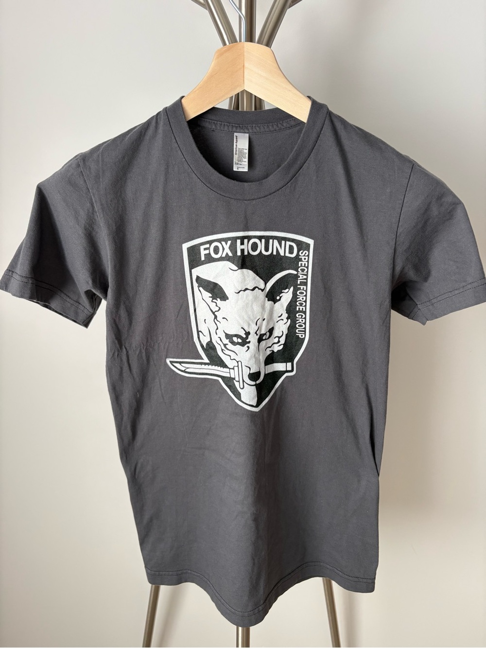 Metal Gear Solid Fox Hound Graphic Tee - Charcoal Grey